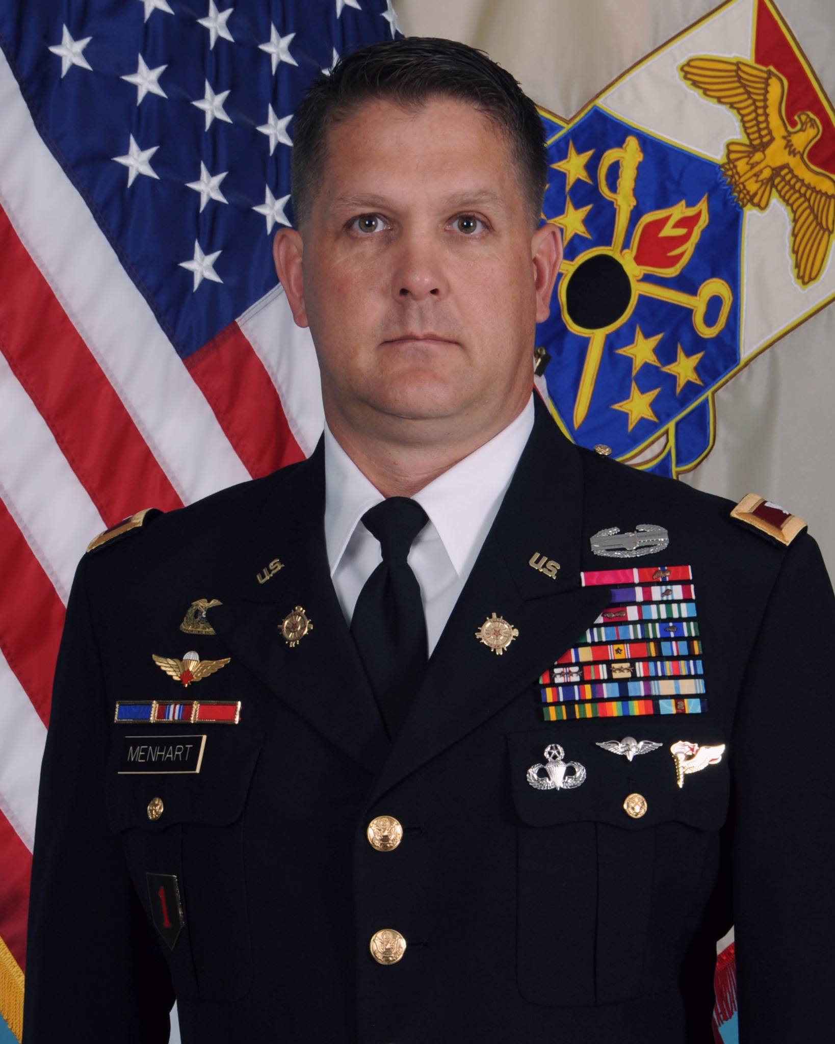Rich Menhart in military dress uniform